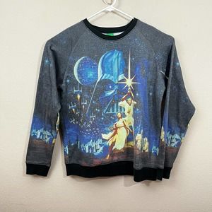 Vintage Star Wars Size Large Pull Over Allover Print